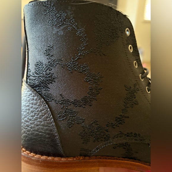Men’s Black Floral Taft Boots Size 40 EU - Picture 4 of 5